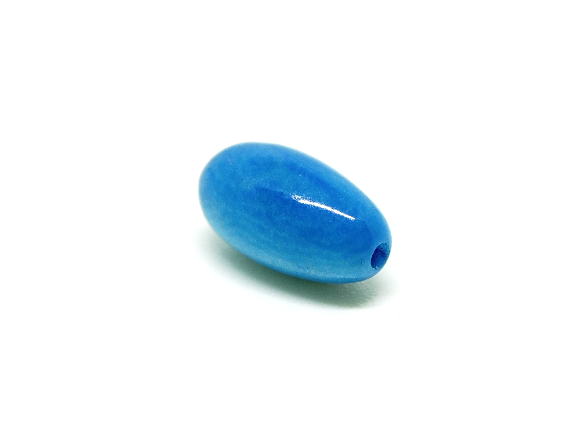 Perle tagua bleu