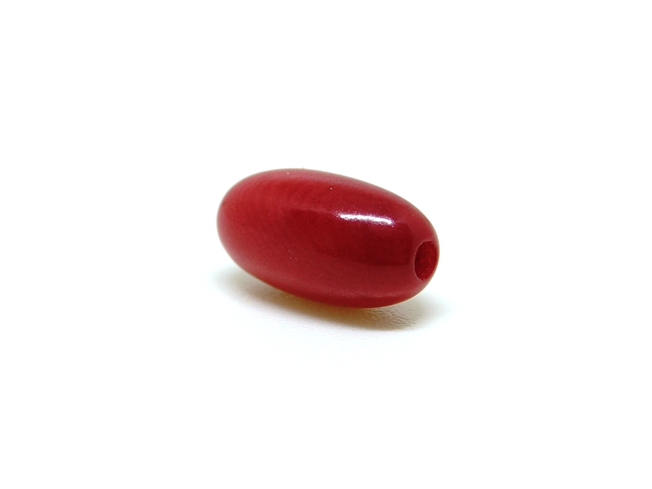 Perle tagua rouge