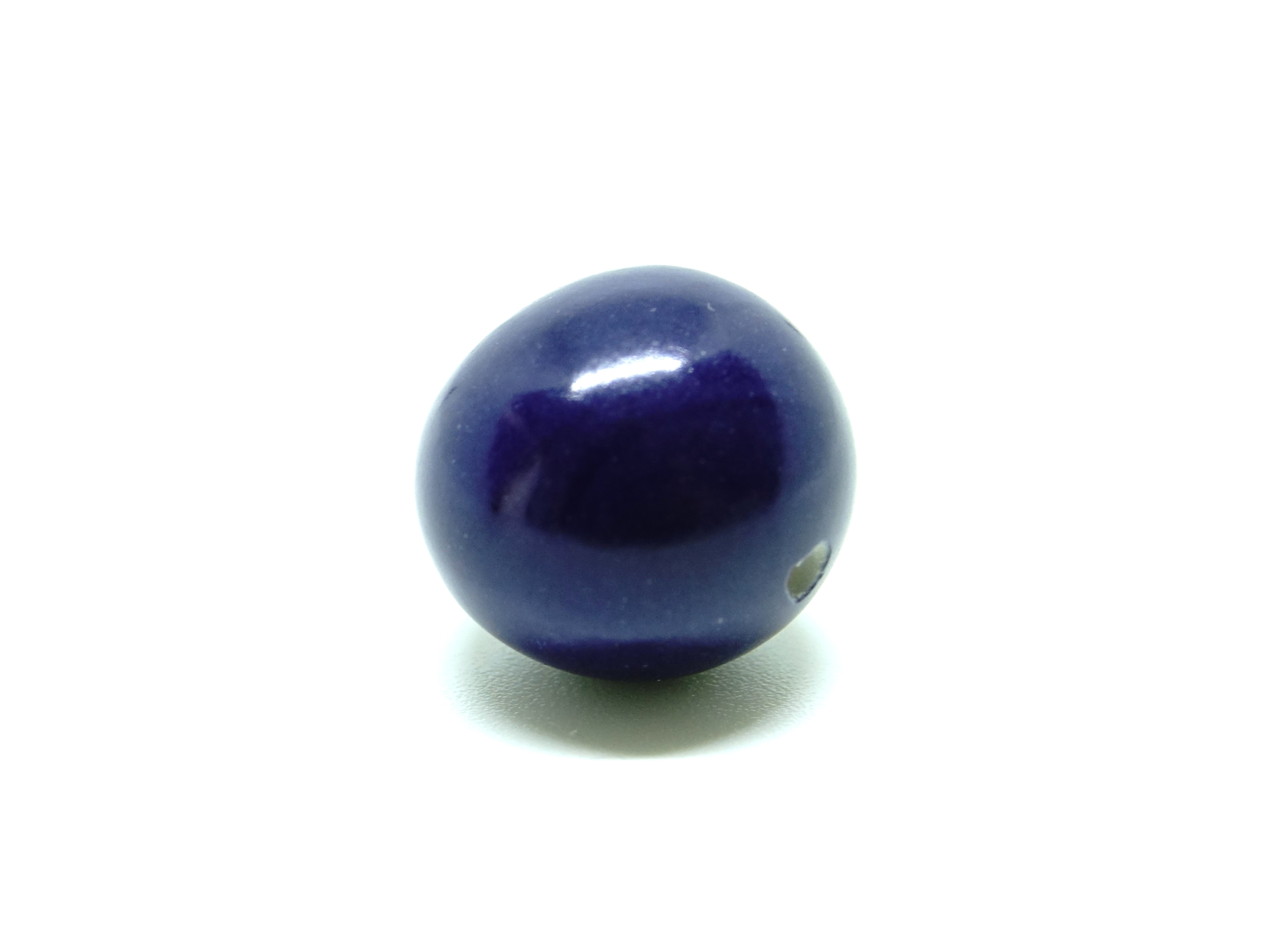 Perle tagua bleu foncé