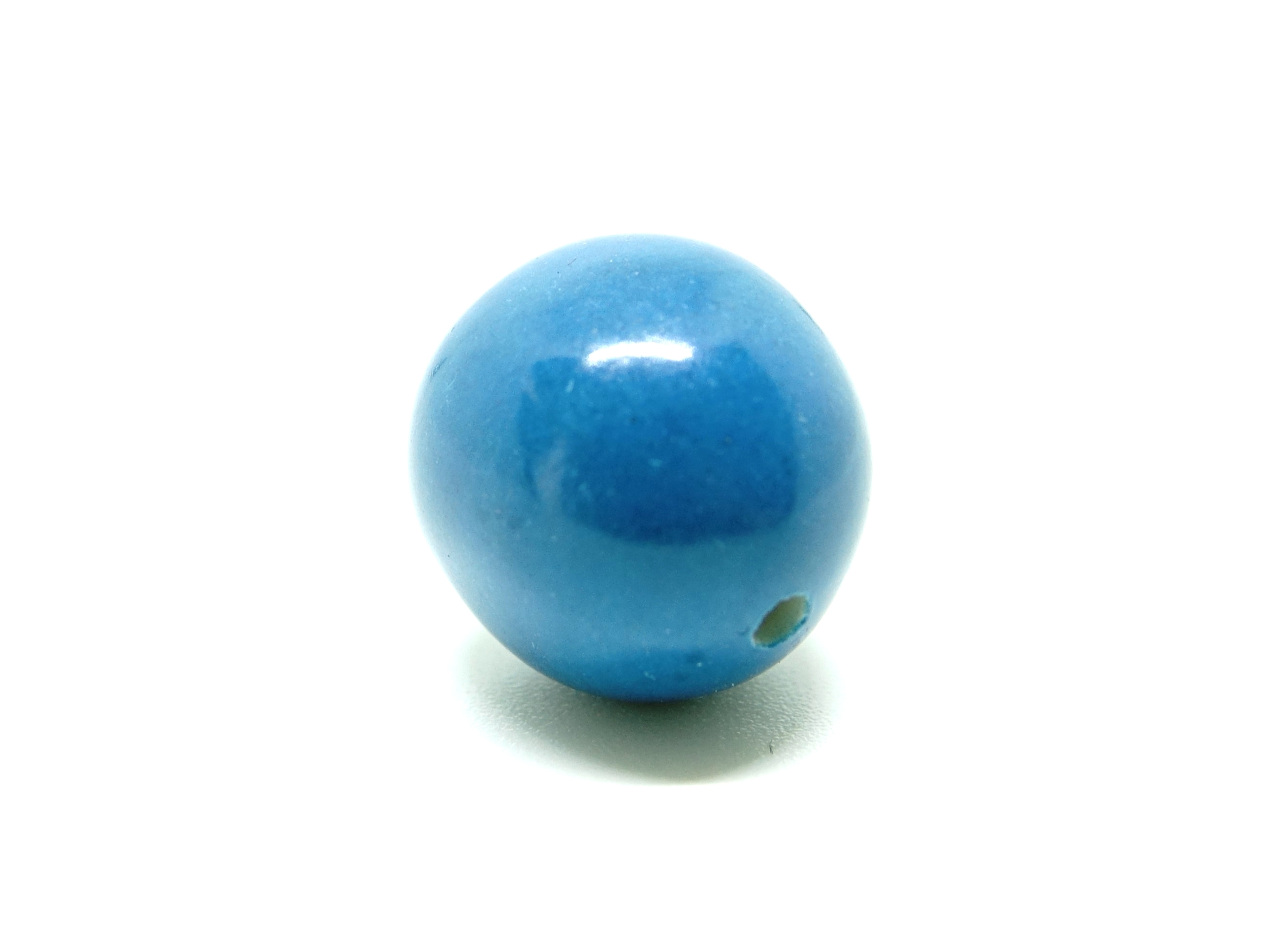 Perle tagua bleu