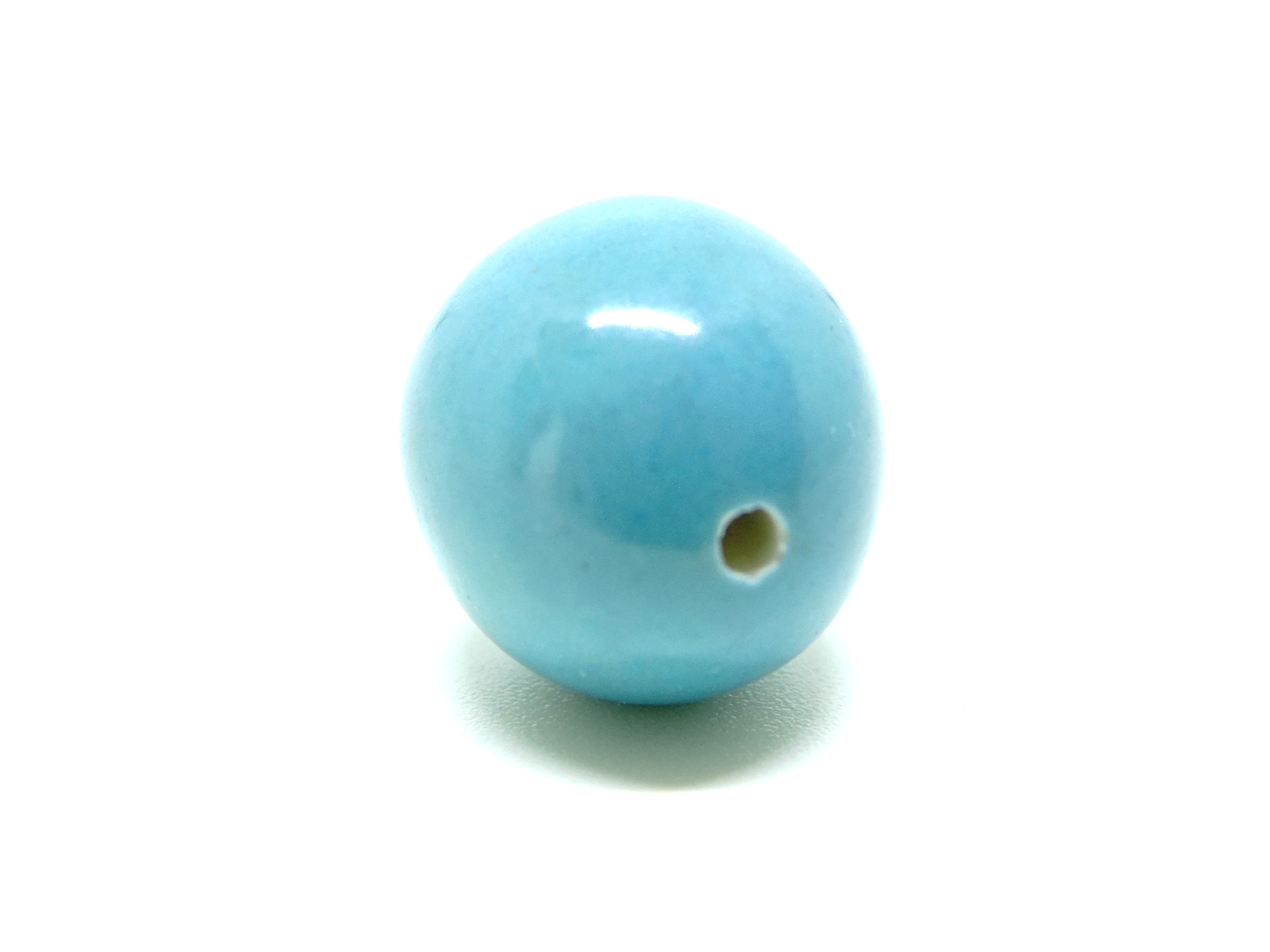 Perle tagua bleu clair