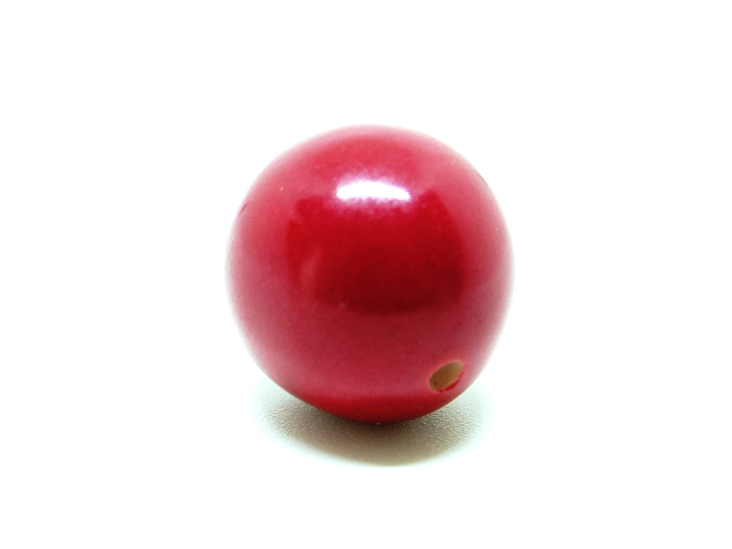 Perle tagua rouge