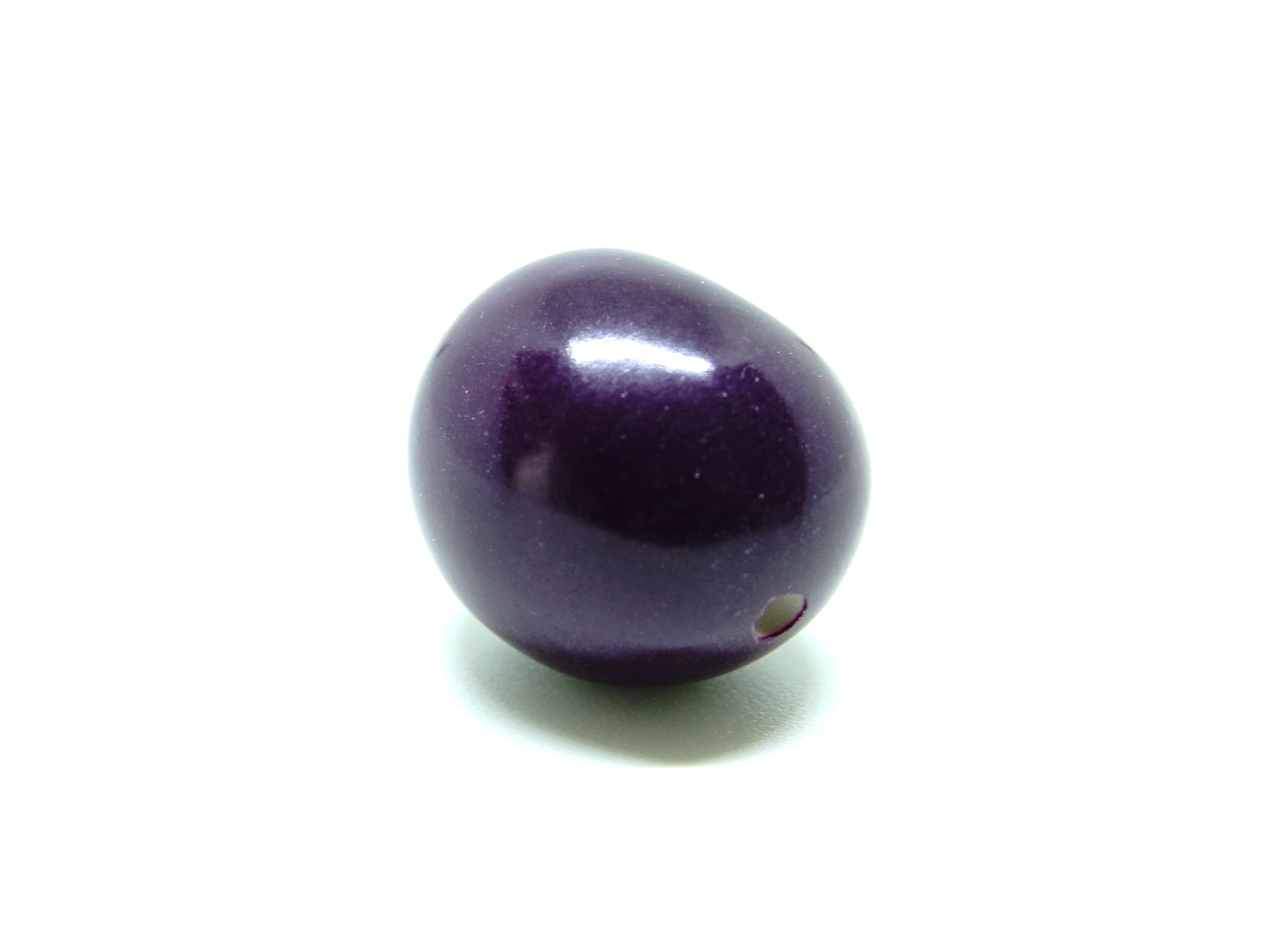 Perle tagua violet foncé