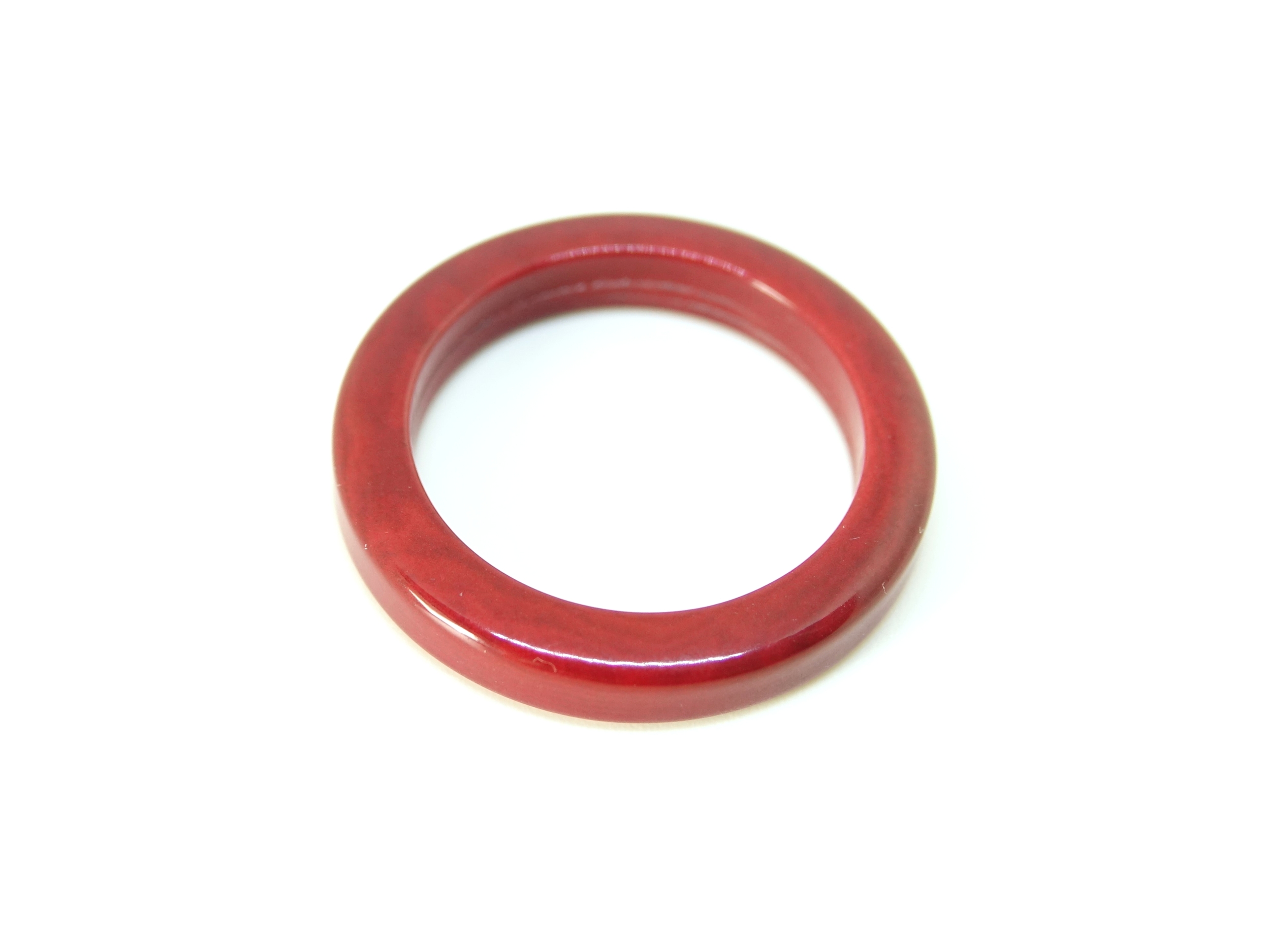 tagua anneau rouge foncé