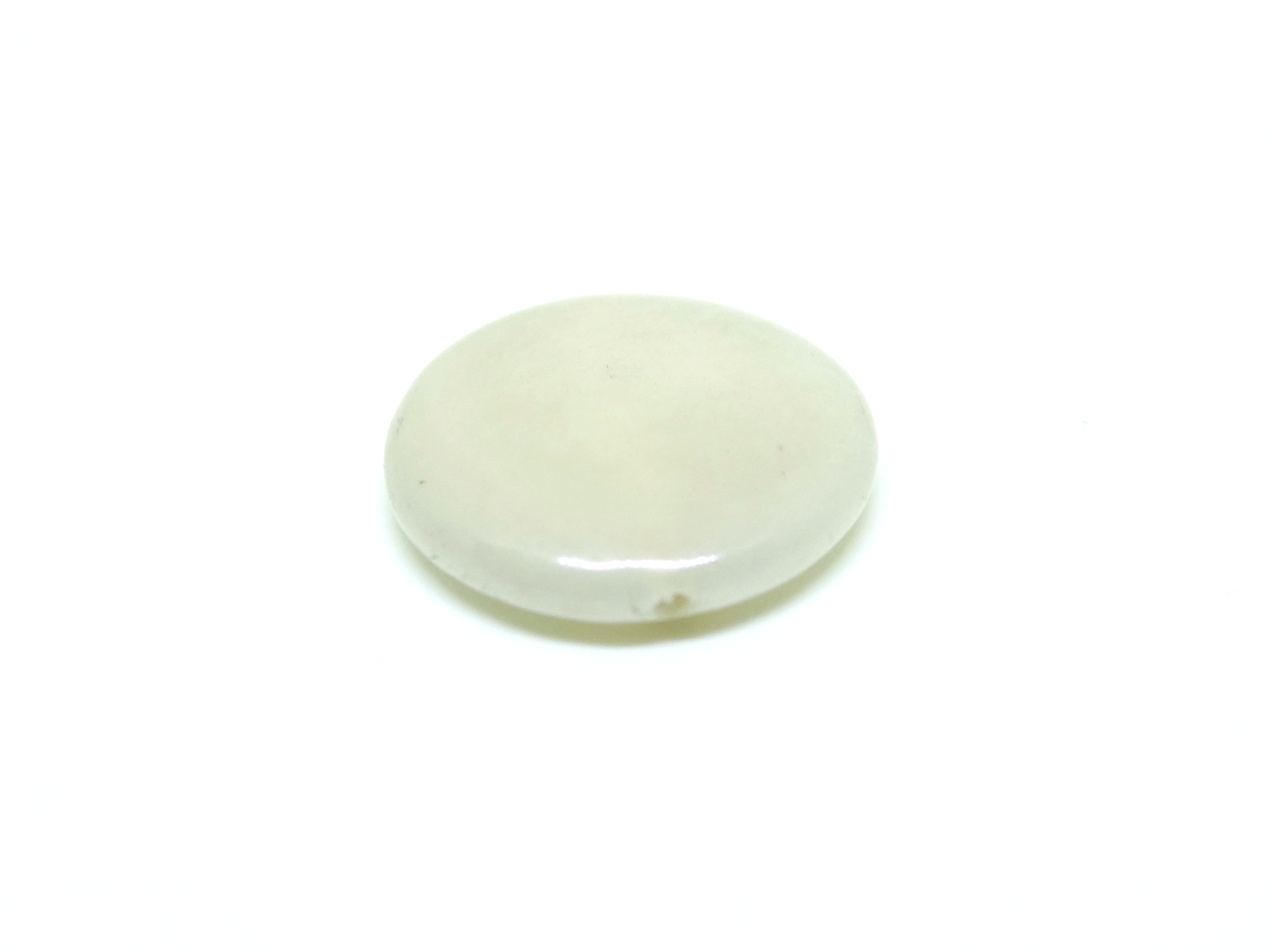 Tague disque blanc