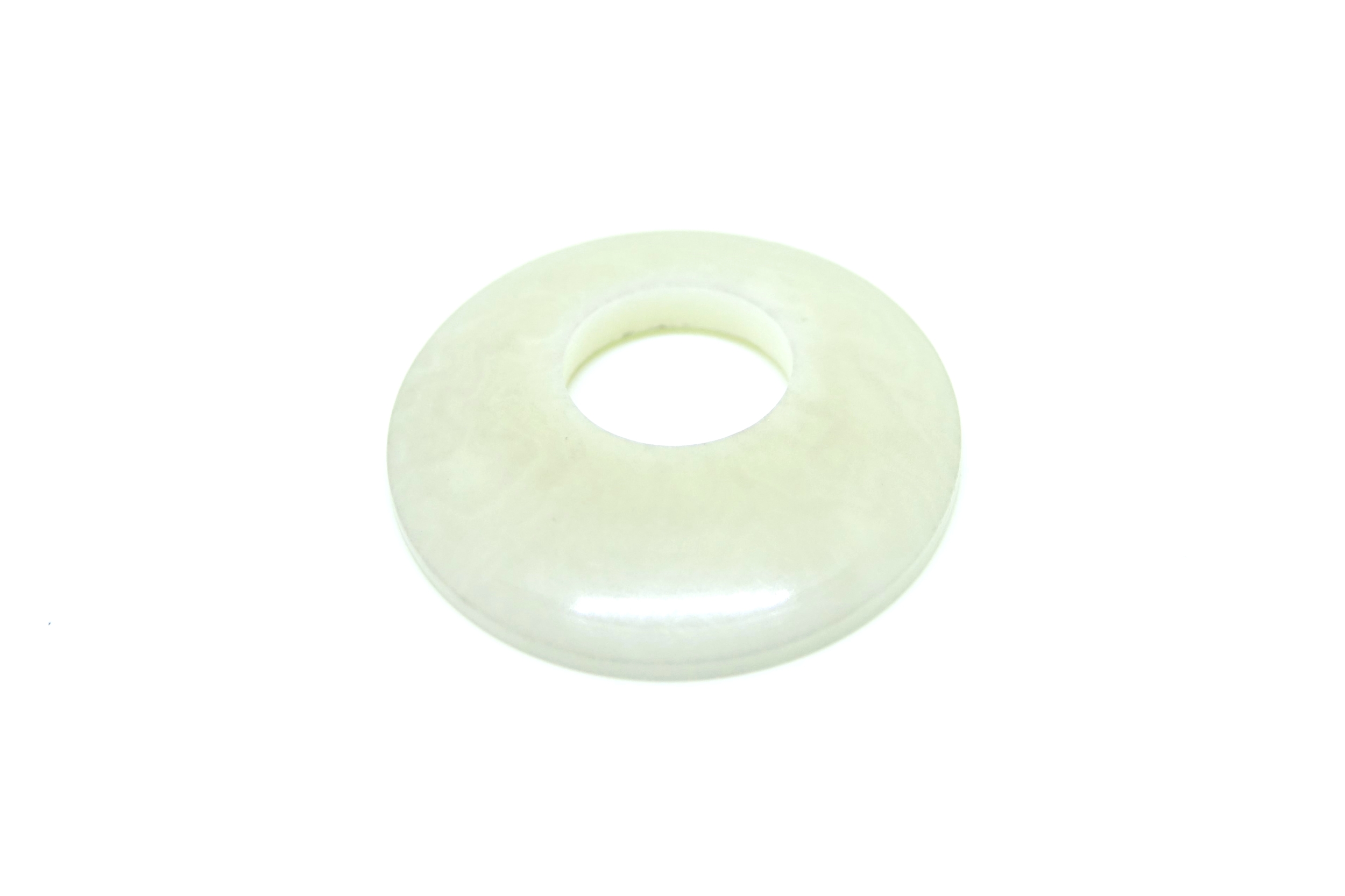 Perle tagua cercle blanc