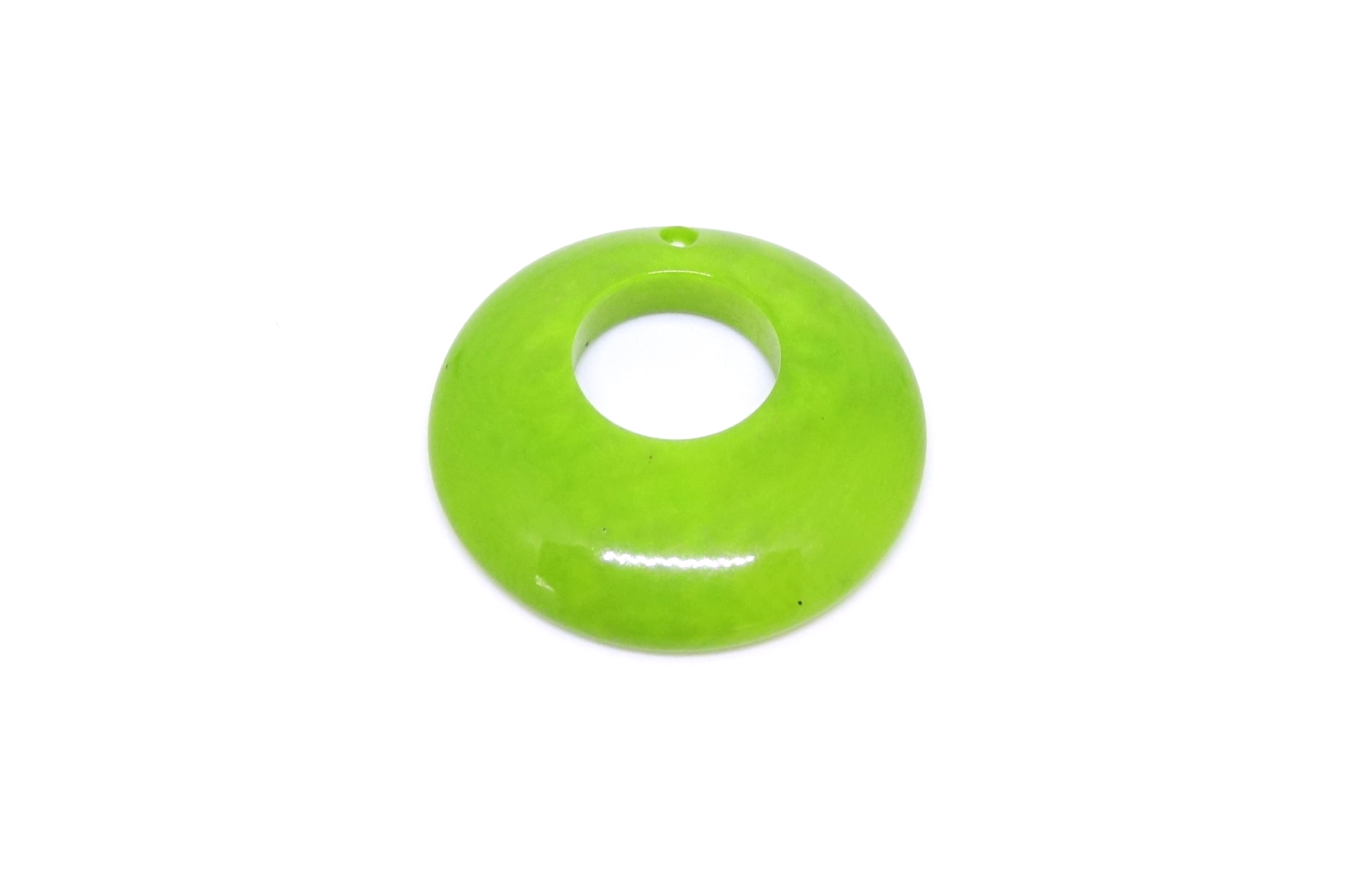 Perle tagua cercle vert clair