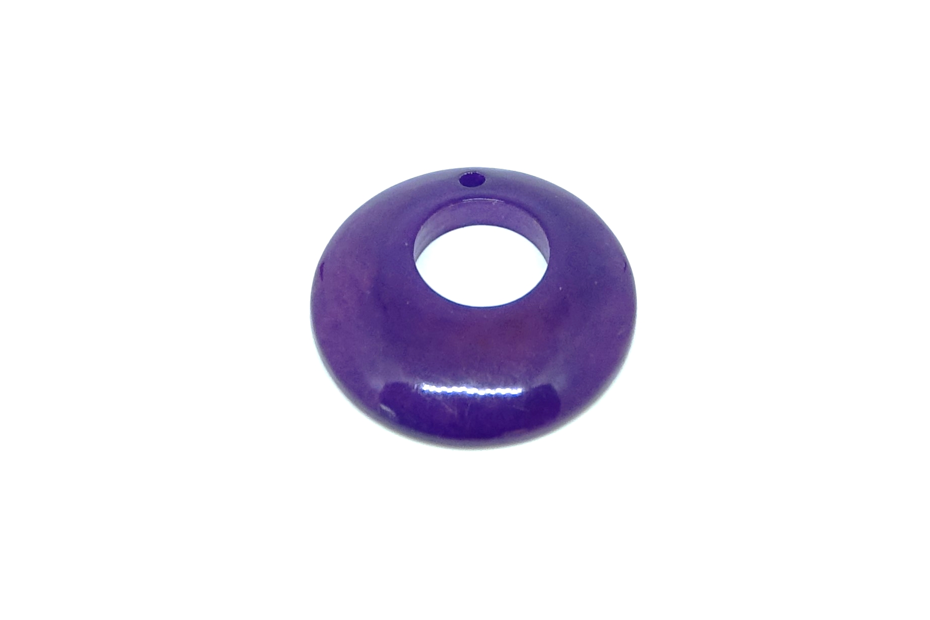 Perle tagua cercle violet