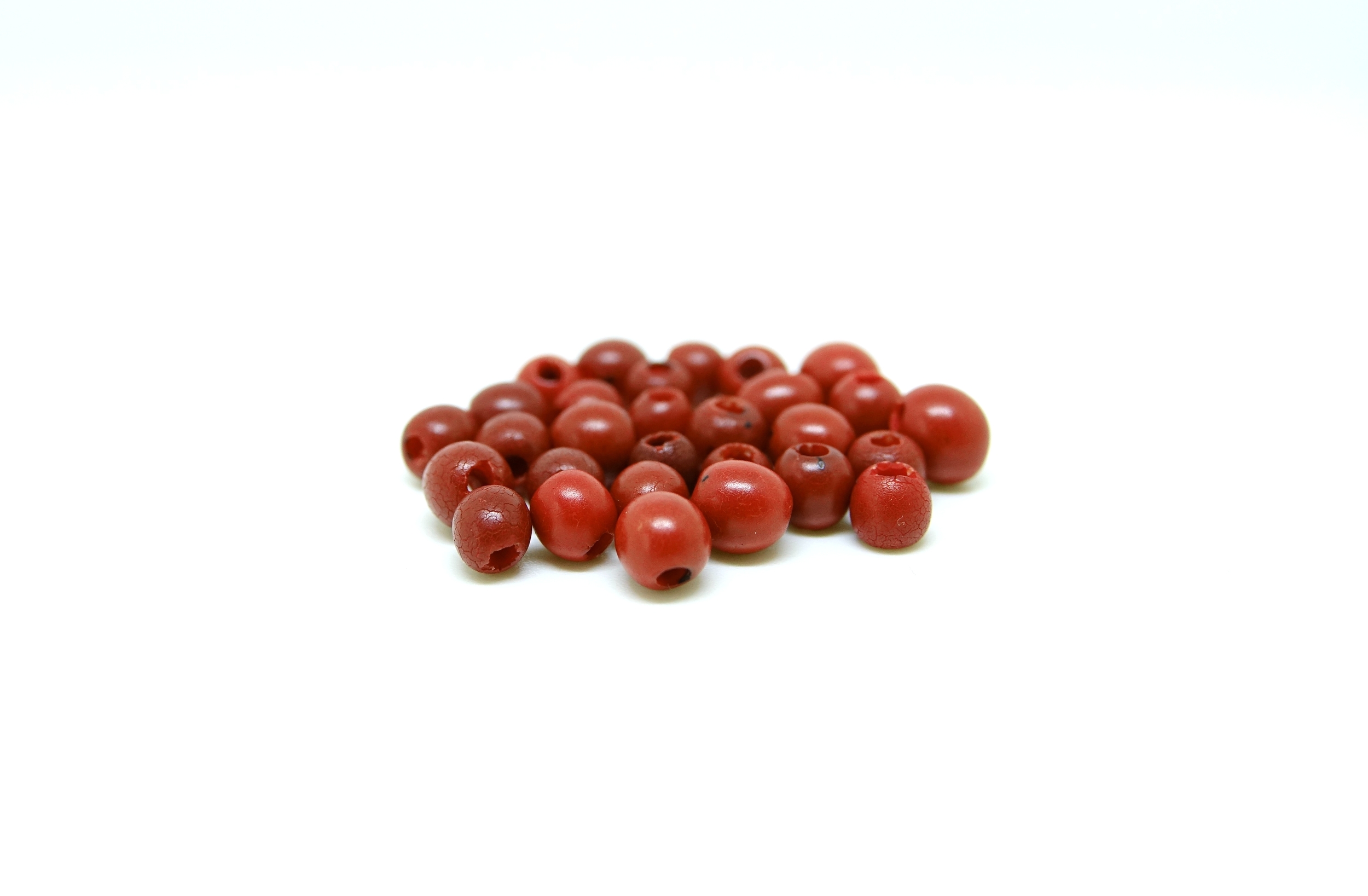 Graine perle orange foncé rouge clair
