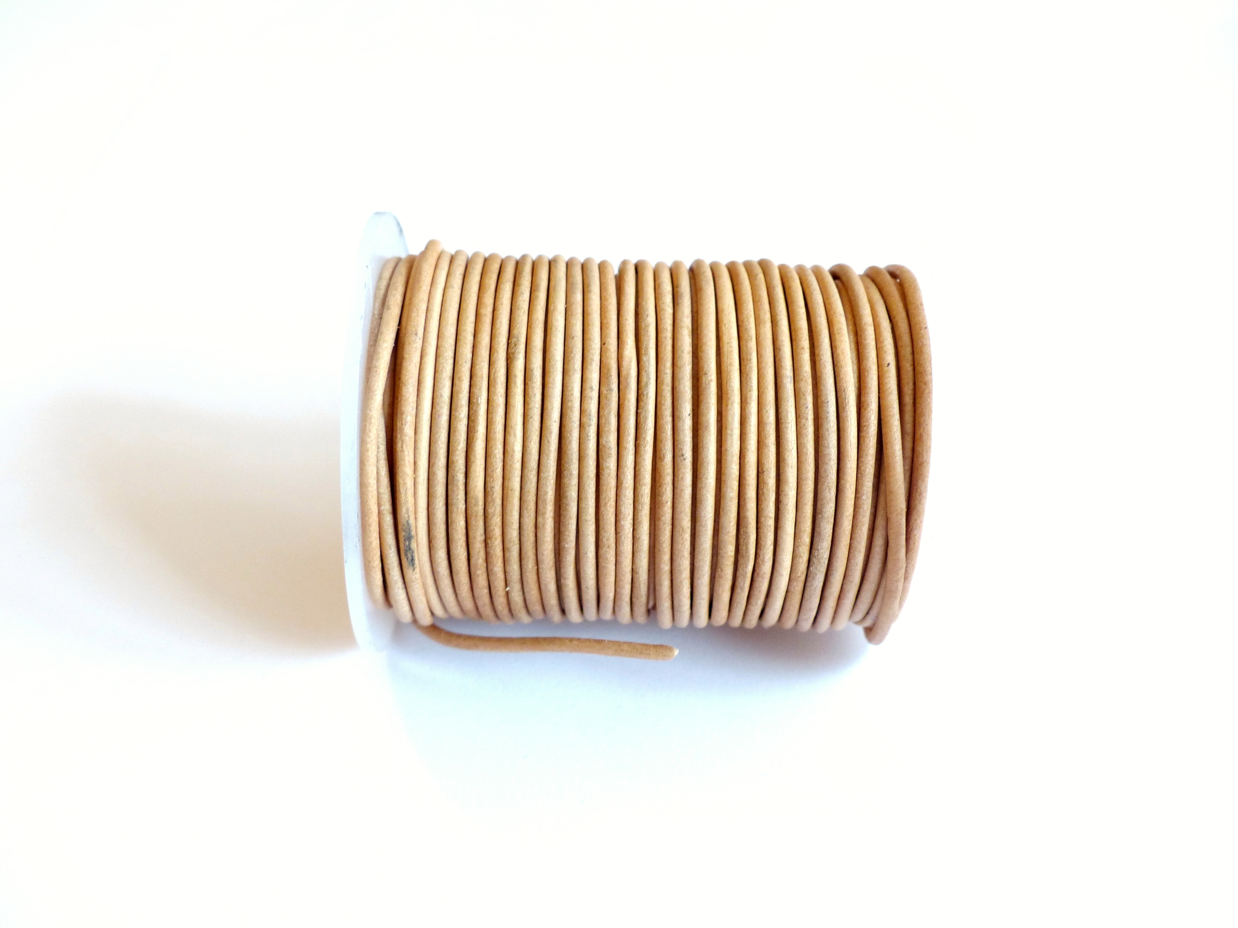 Cordon cuir naturel