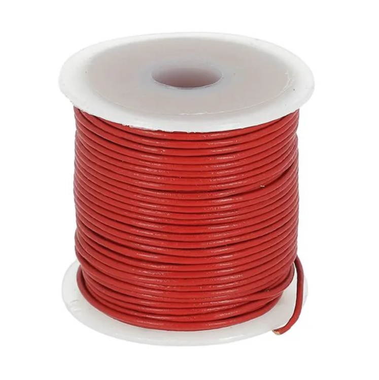 Cordon Cuir Rouge