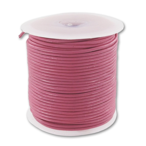 Cordon Cuir Fuchsia
