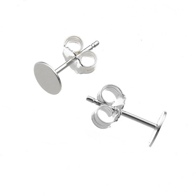 Clous disque argent 925