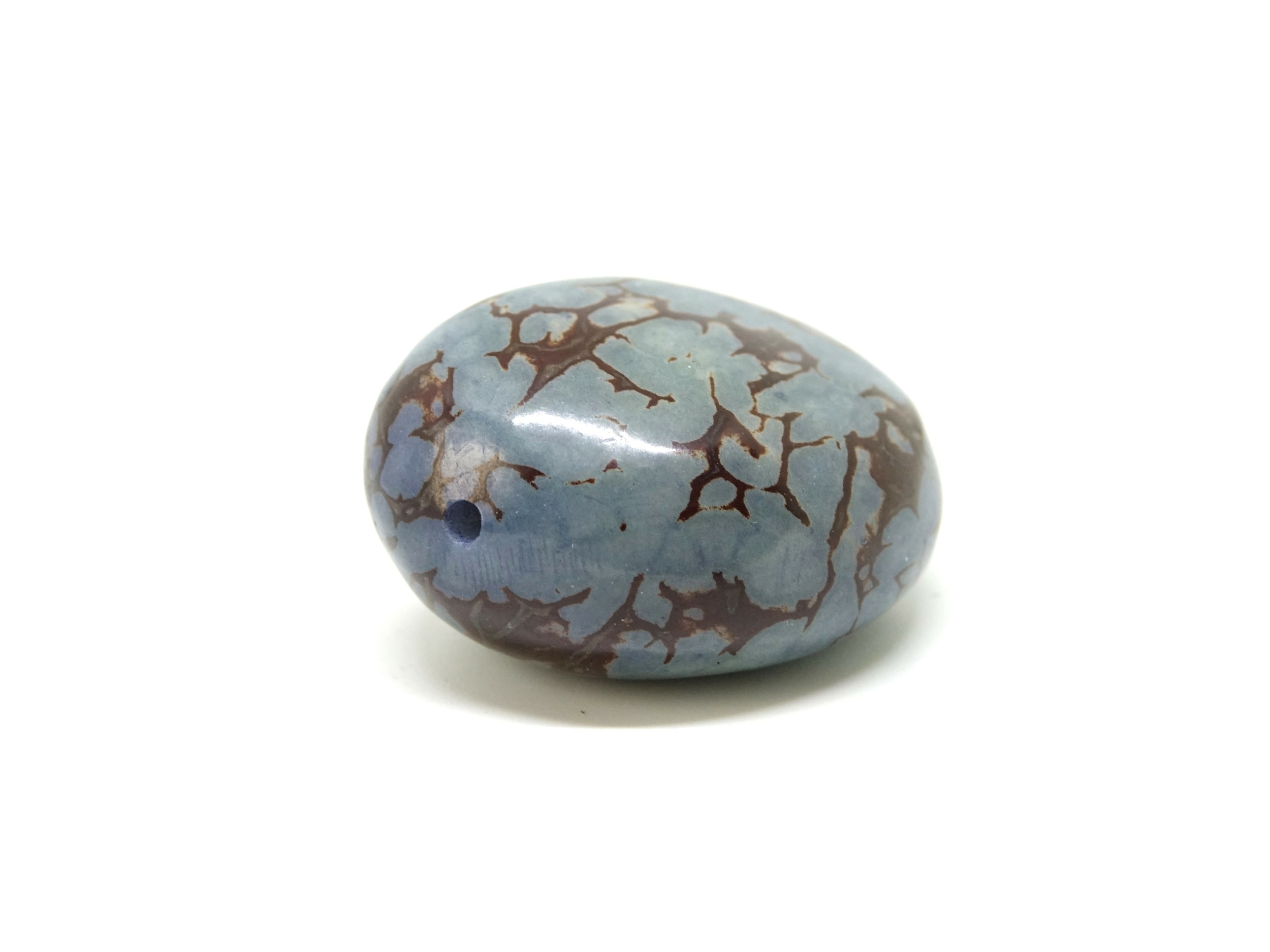 Tagua marbre bleu clair
