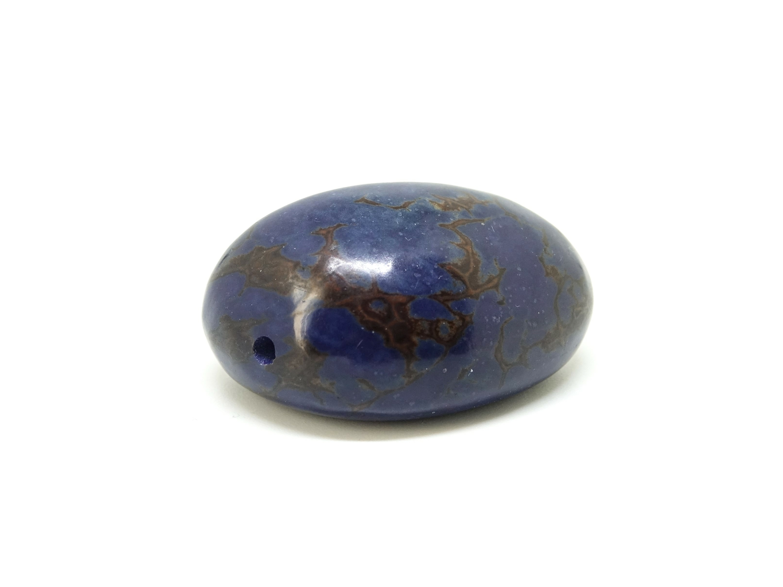 Tagua marbre bleu foncé