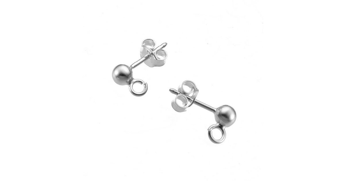 Boucles D’Oreilles Argent Années 20-30 - Style Vintage - Occasion En Bon État