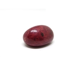Tagua marbre rouge foncé