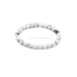 Perles howlites blanches