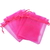MJARTORIA-50PCs-9x12cm-font-b-Fuchsia-b-font-font-b-Organza-b-font-font-b-Bag