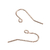 crochets d'oreilles or rose