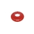 Perle tagua cercle rouge clair