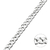 Chaine gourmette 5mm argent