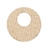 Pendentif raphia 40mm beige
