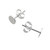 Clous disque argent 925