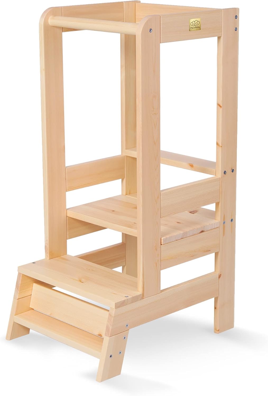 Tour d\'apprentissage et d\'observation Montessori en Bois Naturel