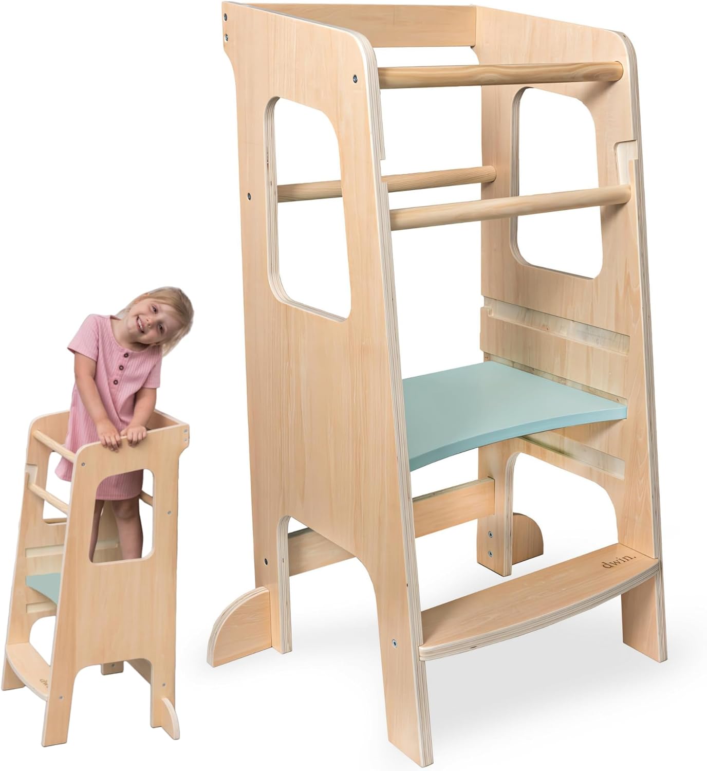 Tour d\'éveil bébé observation et apprentissage en bois naturel