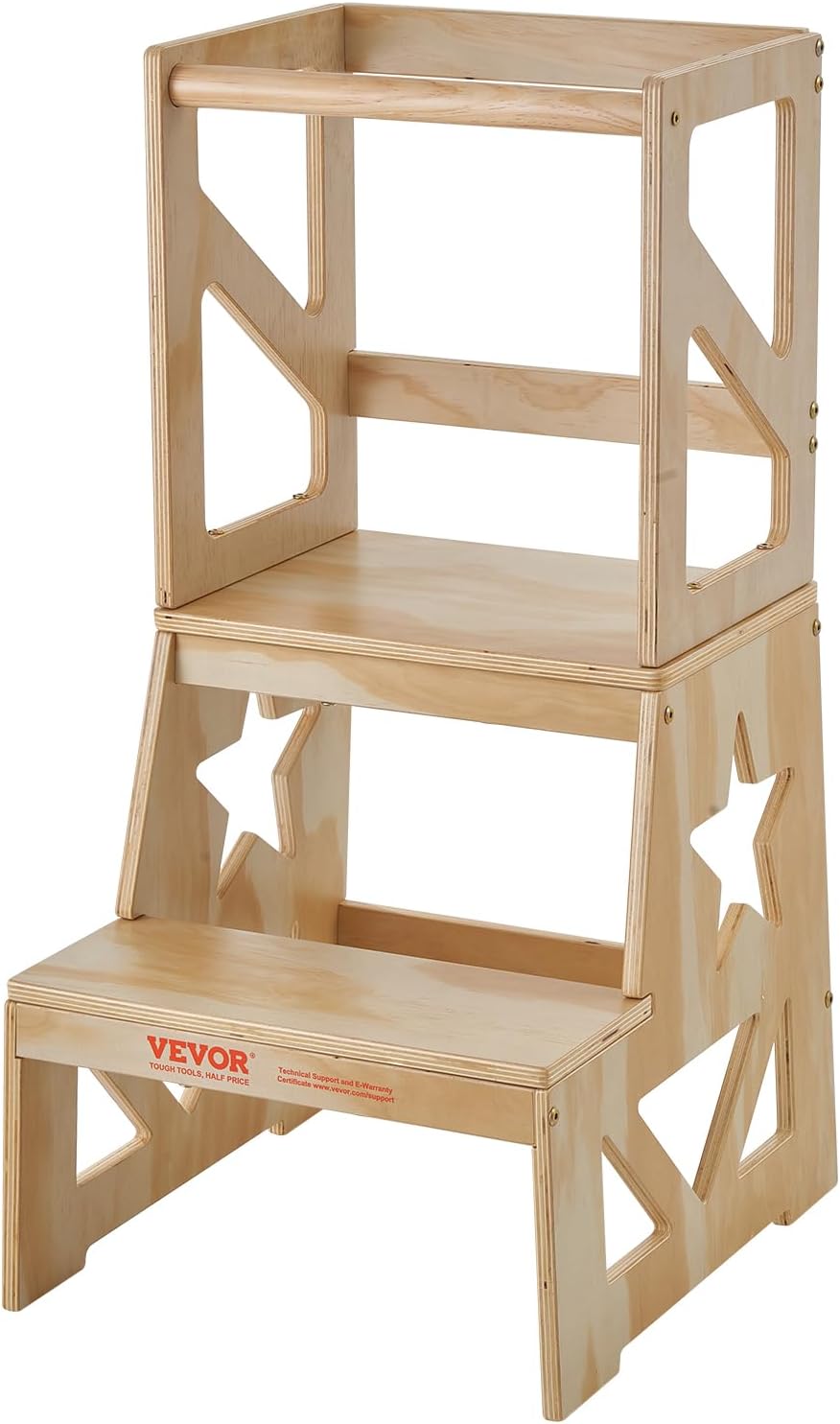 Tour d\'observation et d\'apprentissage Montessori bois de pin naturel