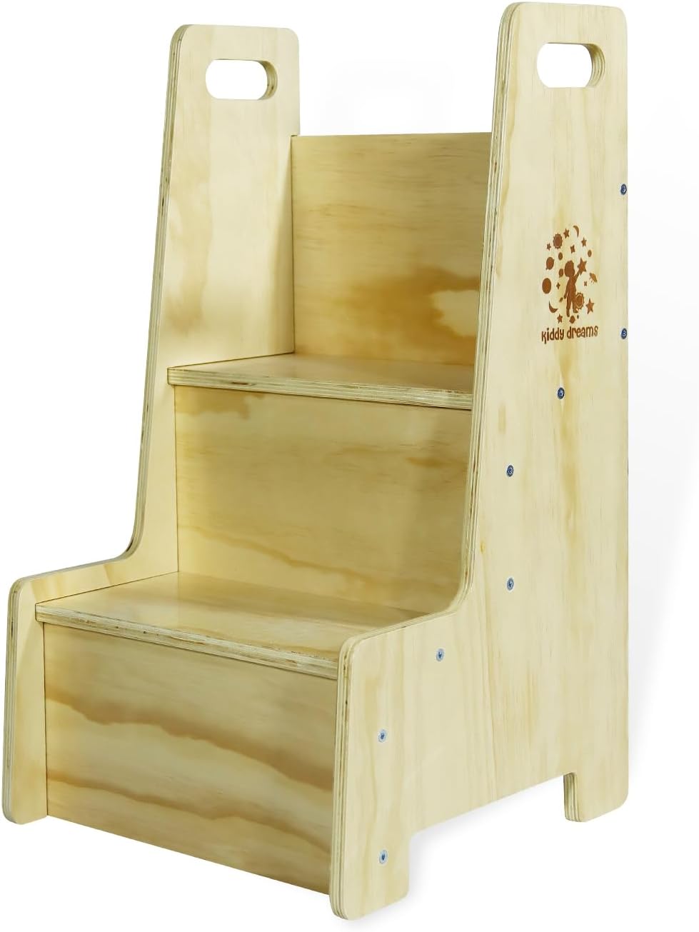 Tour d\'observation Montessori en bois naturel sécurisée