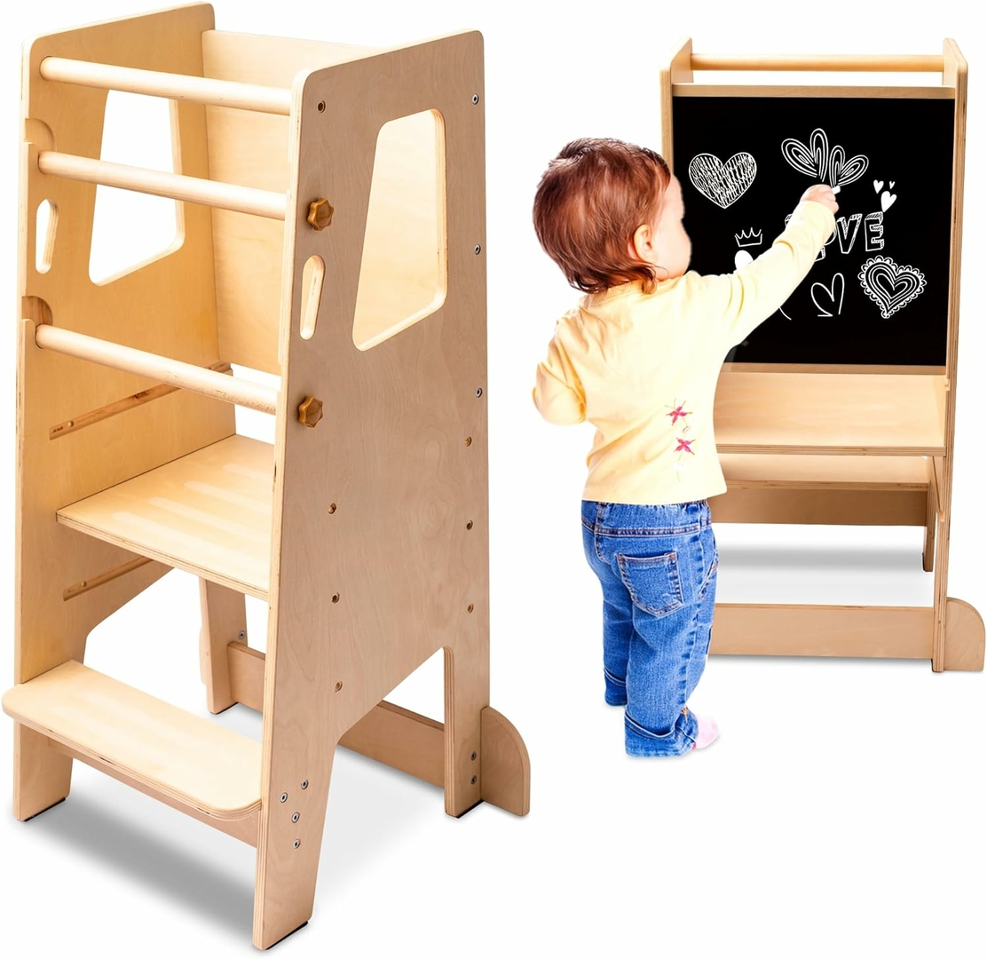 Tour D'observation Montessori En Bois Pour L'autonomie Des Petits