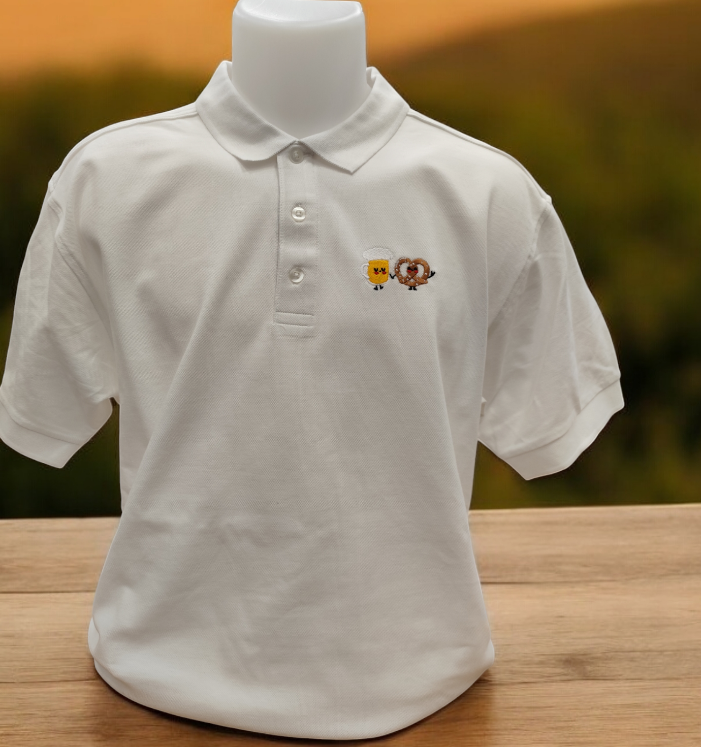 polo duo bière bretzel
