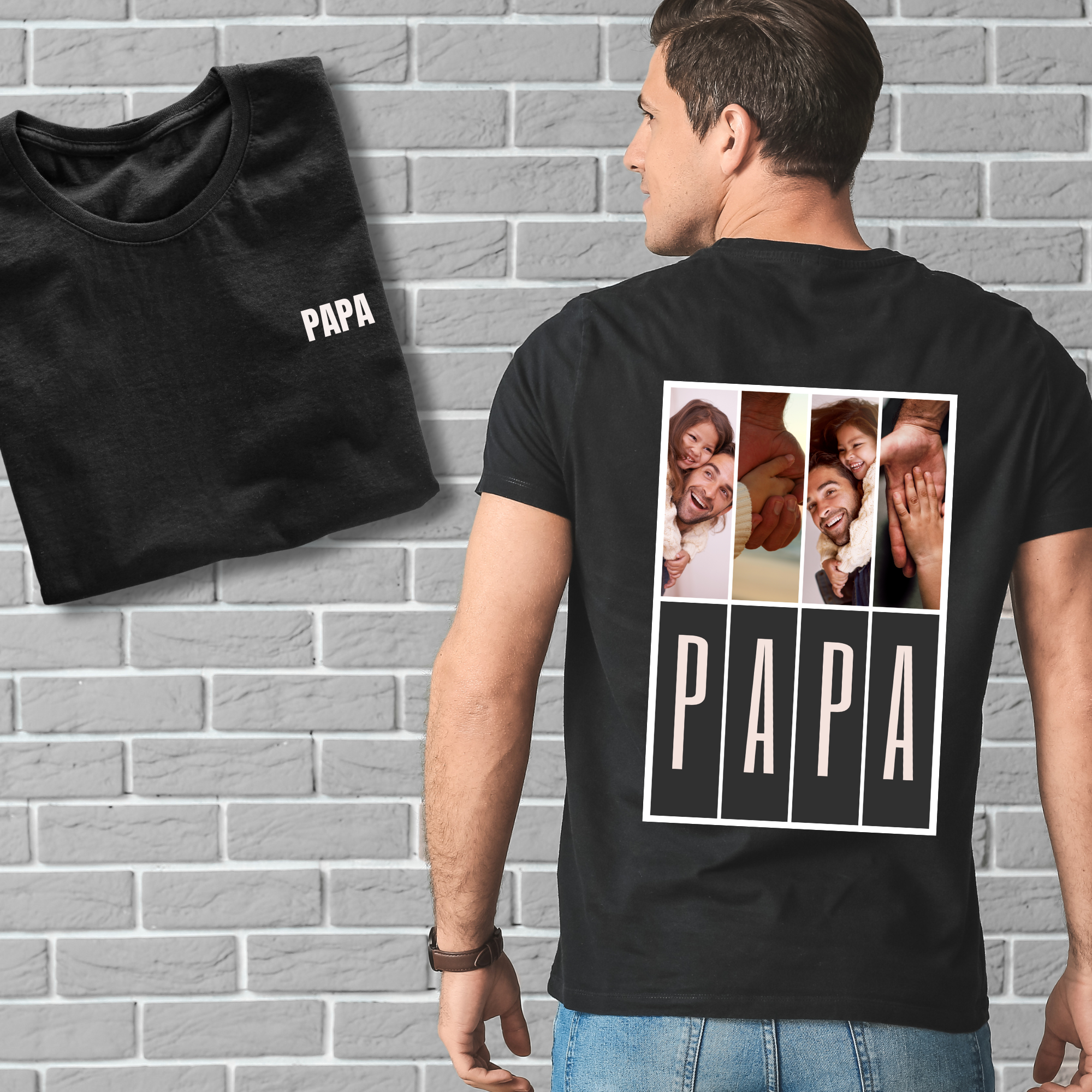 TSHIRT PAPA COEUR DOS