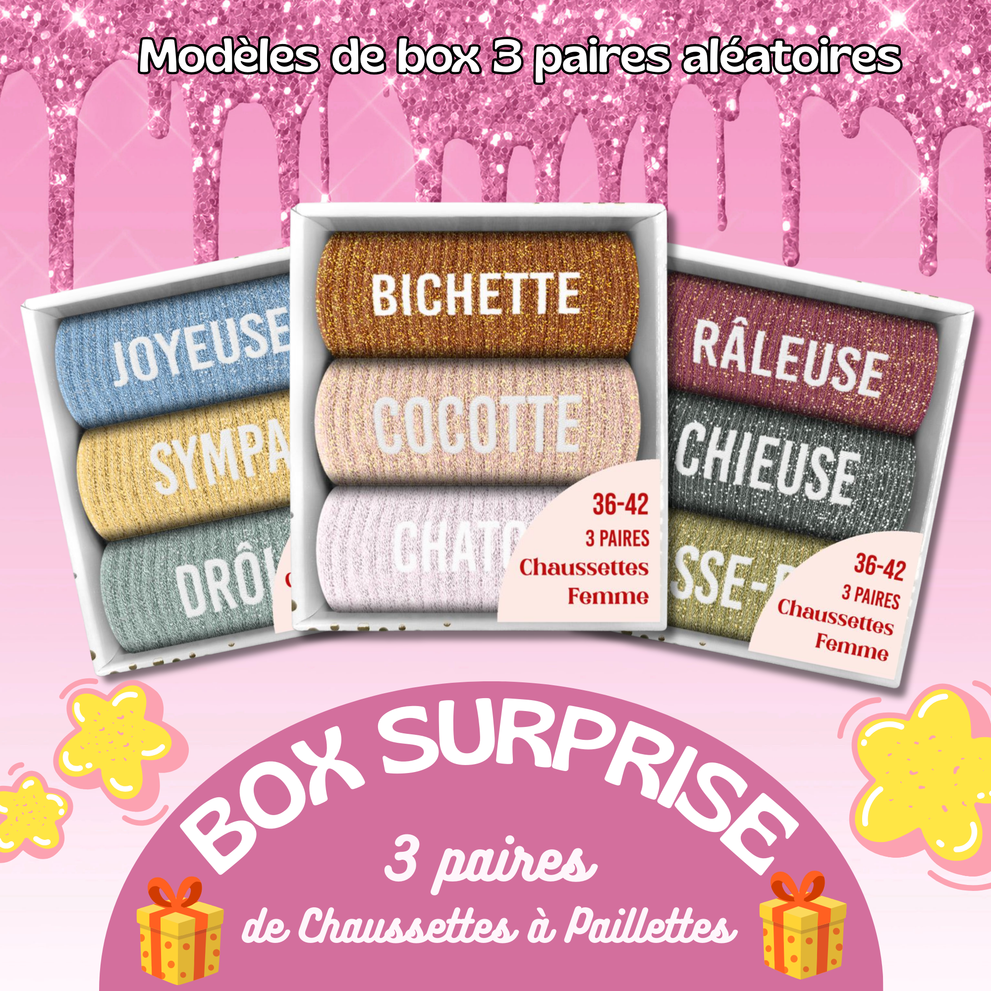 BOX SURPRISE 3 PAIRES