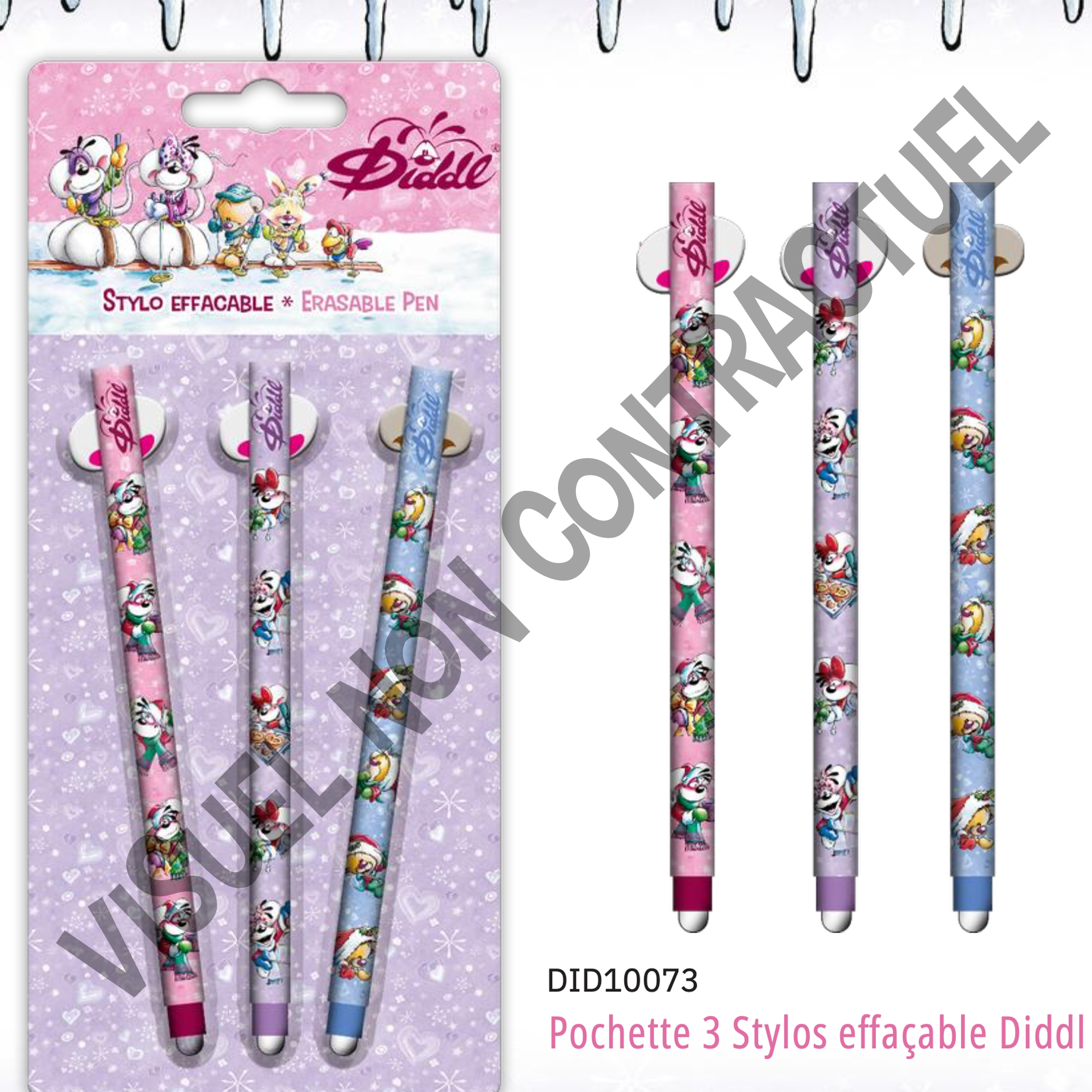 3 STYLO EFFACABLE
