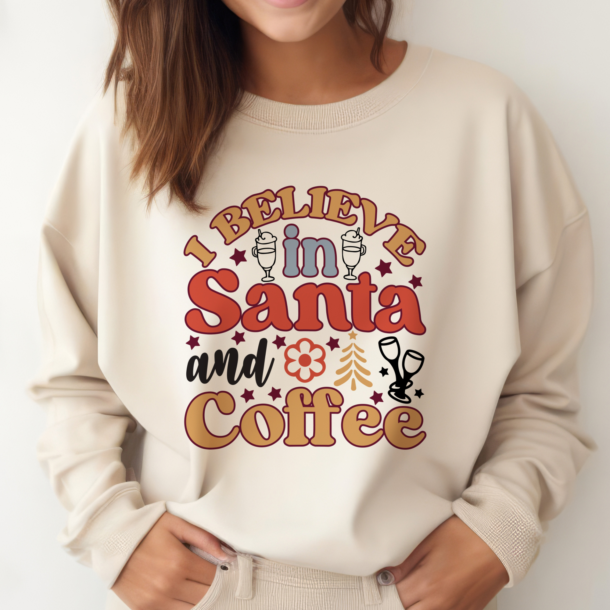 I BELIEBE IN SANTA AND COFFEE