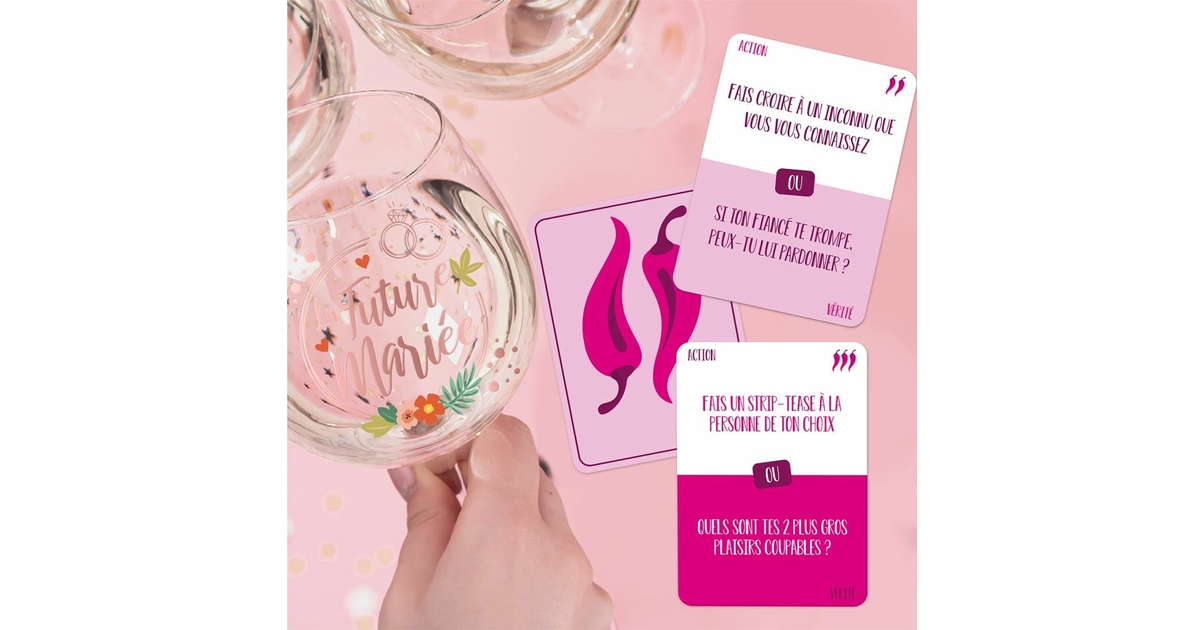 Gioco di carte personalizzato per ravvivare EVJF - Italia