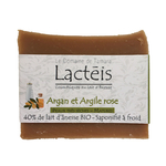 40% de lait d’ânesse frais et BIO - Argan et Argile rose