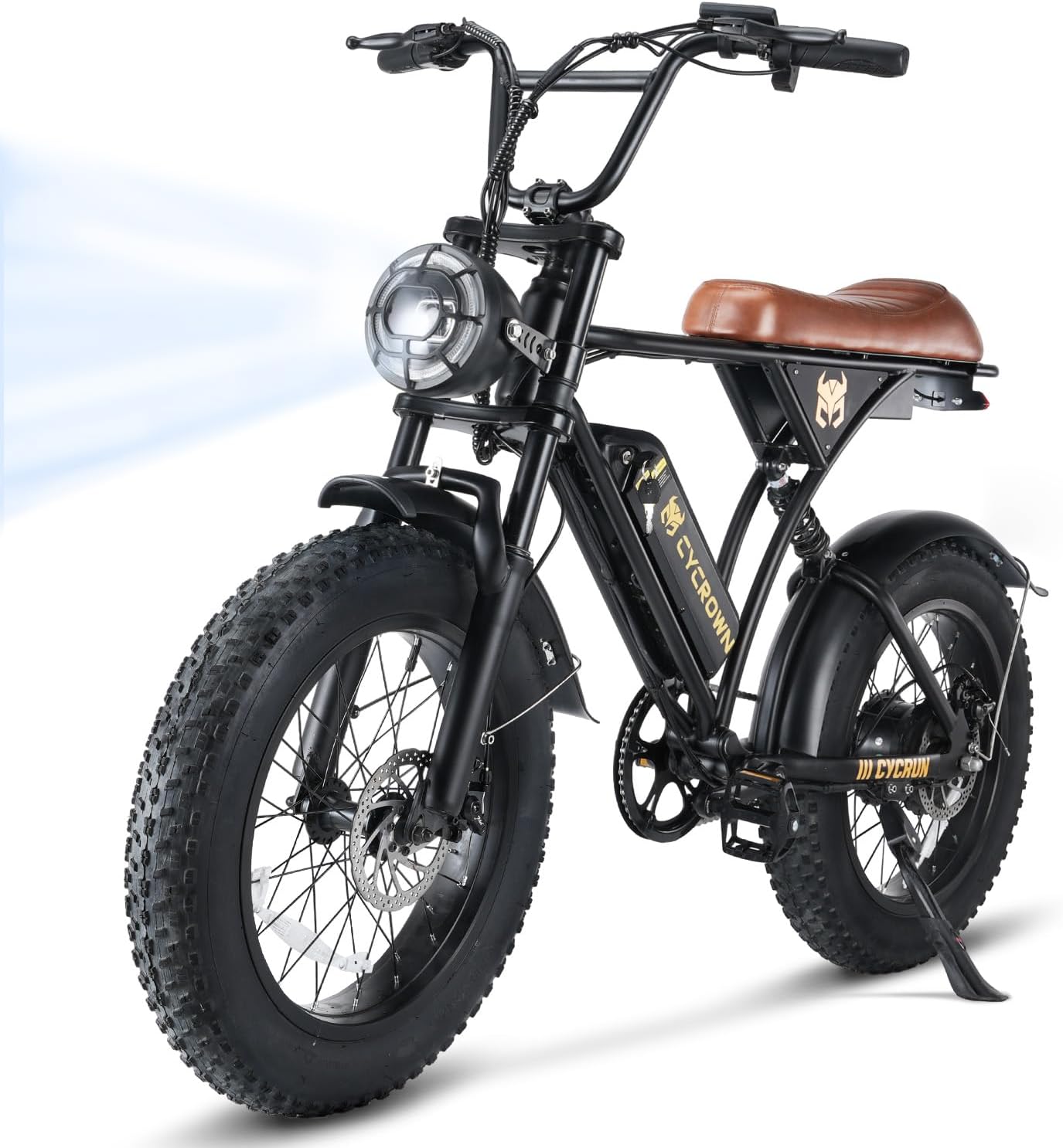 Electric Bike for Adults 1000W/1500W Peak Motor,28MPH 150Mile ebikes for Adults with 10.4AH/13AH/26AH Battery,20 Fat Tire Electric Dirt Bike Commuting Off Road Ebike, UL2849 Black Run-10.4ah