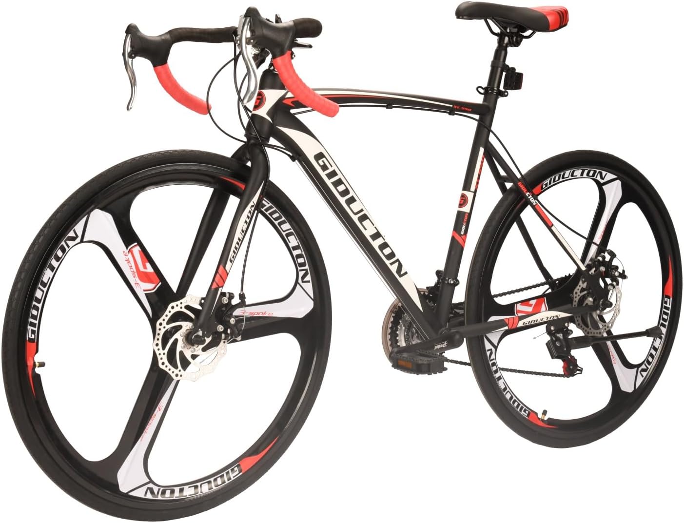 EUROBIKE Road Bike 700C 54cm for Men and Women XC550 3-Spoke Wheel