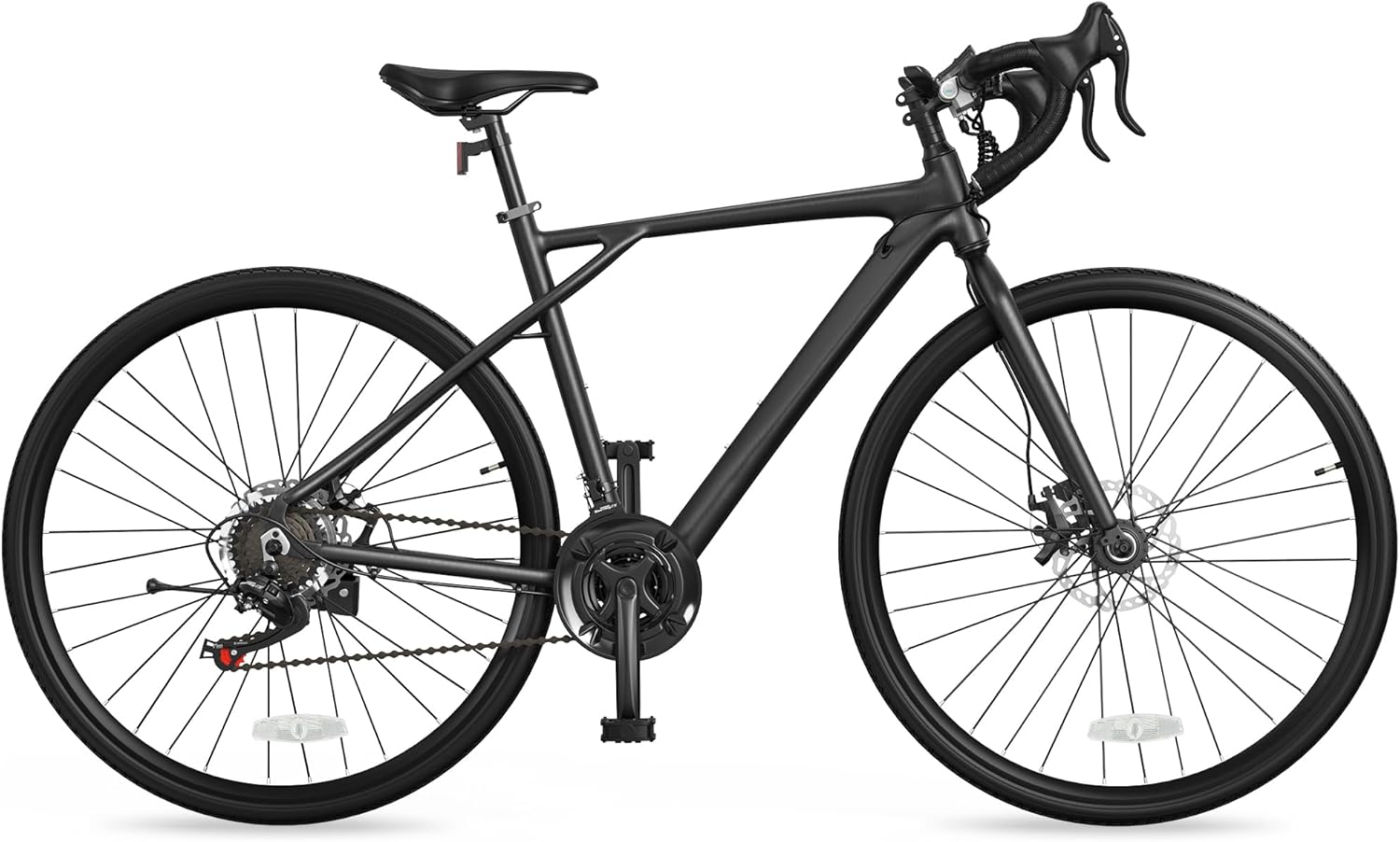 YITAHOME 700C Road Bike, 21 Speed Commuter Bicycle for Men Women, 28 Inch Lightweight Aluminum Frame Racing Bike, Adult Bicycle with Disc Brake System
