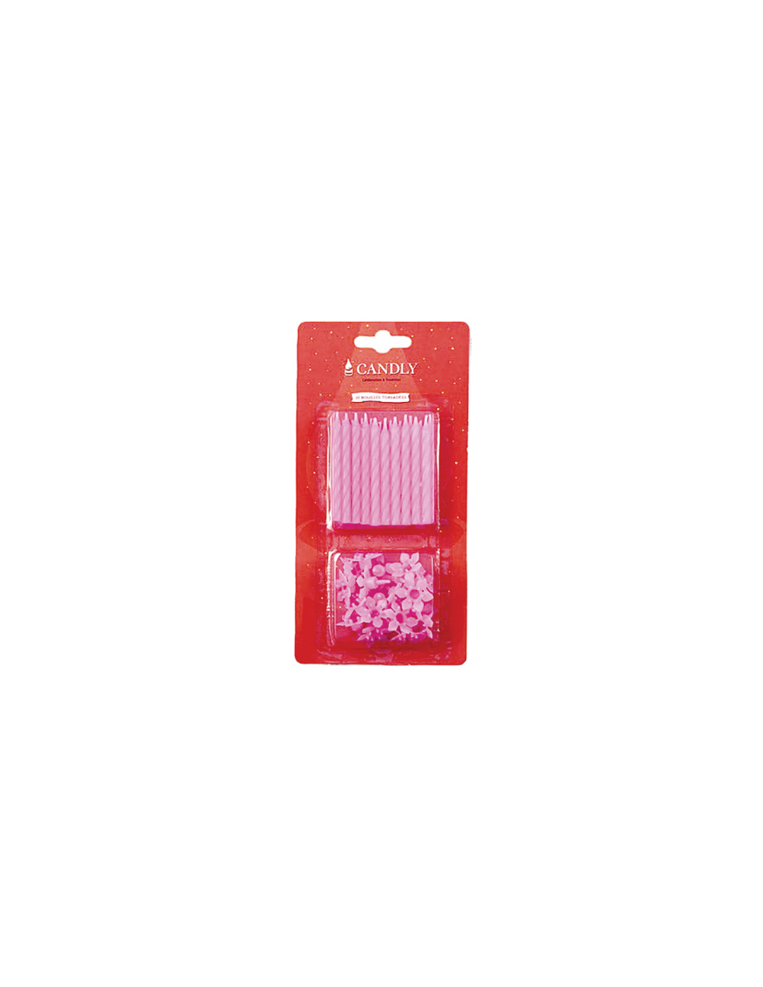 bougies-anniversaire-roses--blister-de-20---eurobougie