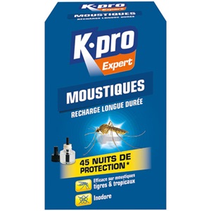 recharge diffuseur moustique longue durée Kapo Exper