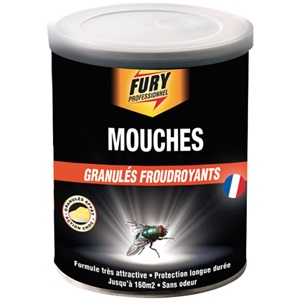 Mouches foudroyants granulés boîte 400g FURY