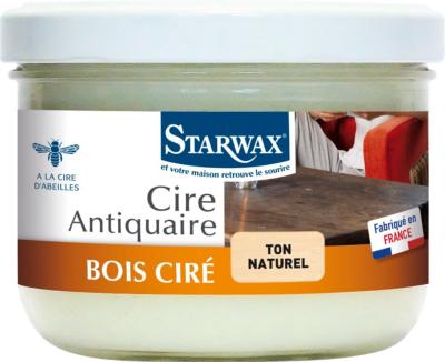 Cire Antiquaire en pâte Bois ciré Ton Naturel STARWAX