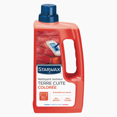 Nettoyant raviveur coloré pour tomettes et terres cuites STARWAX