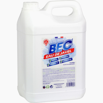 javel BEC 2,6% de chlore actif Bidon de 5L