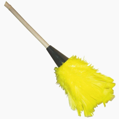 Plumeau en plume d\'autruche et jonc - 70 cm